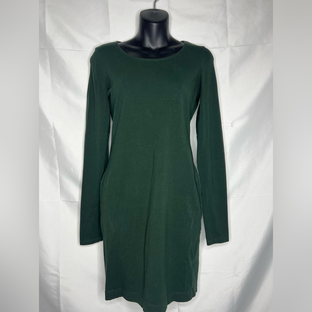 Elegant Green Long Sleeve Dress